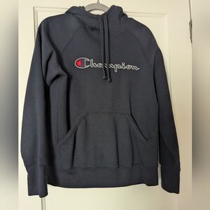 Champion Women's Navy Hoodie